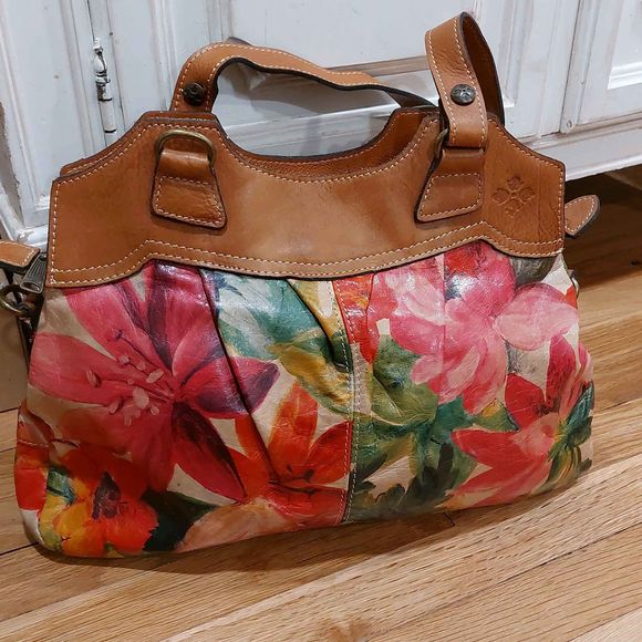 Patricia Nash Bags Patricia Nash Floral Napoli Leather Satchel